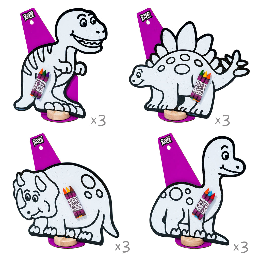 Dinosaur Color & Play Set | 12 Pack