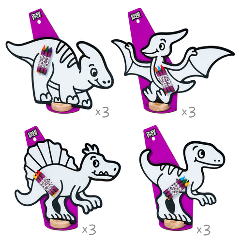 Dinosaur Companion Color & Play Set | 12 Pack