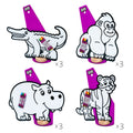 Safari Zoo Companion Color & Play Set | 12 Pack