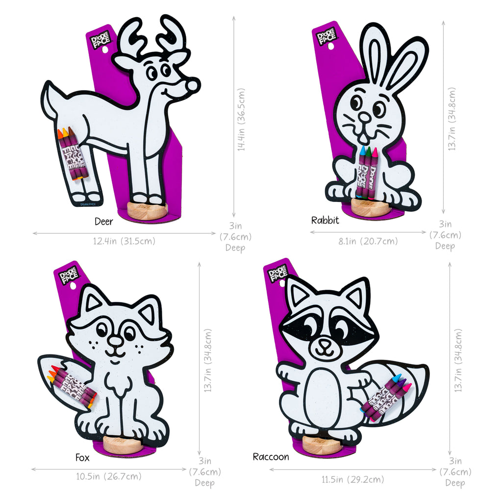 Woodland Animal Color & Play Set | 12 Pack