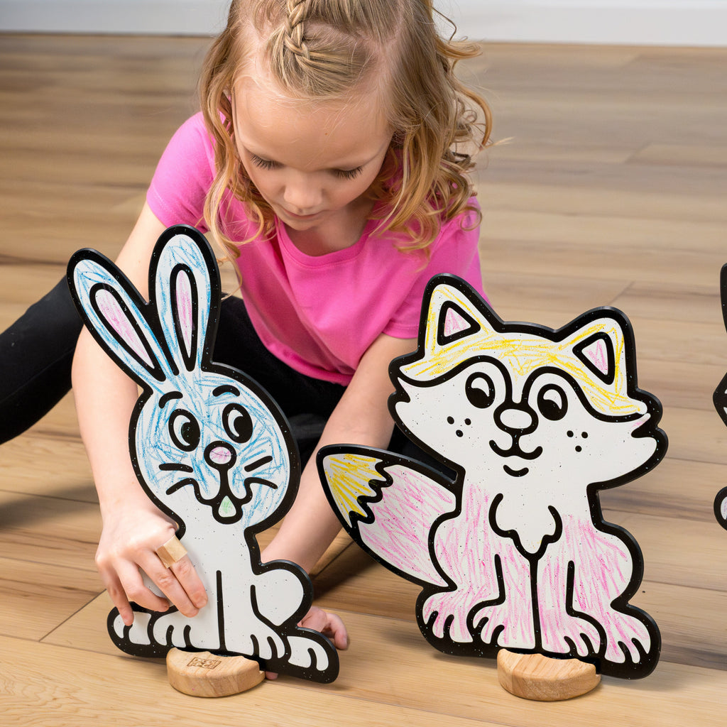 Woodland Animal Color & Play Set | 12 Pack