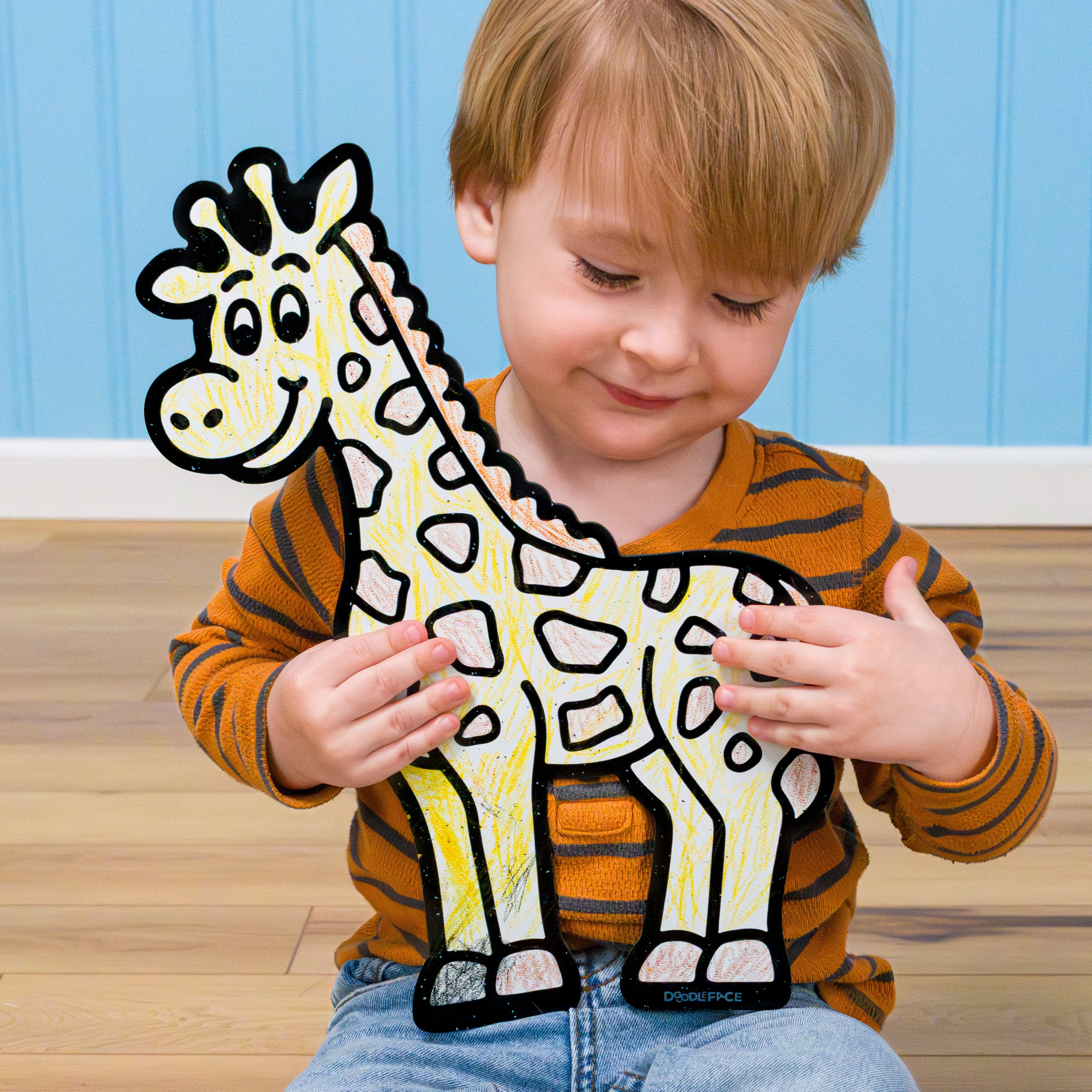 Safari Zoo Animal Color & Play Set | 12 Pack