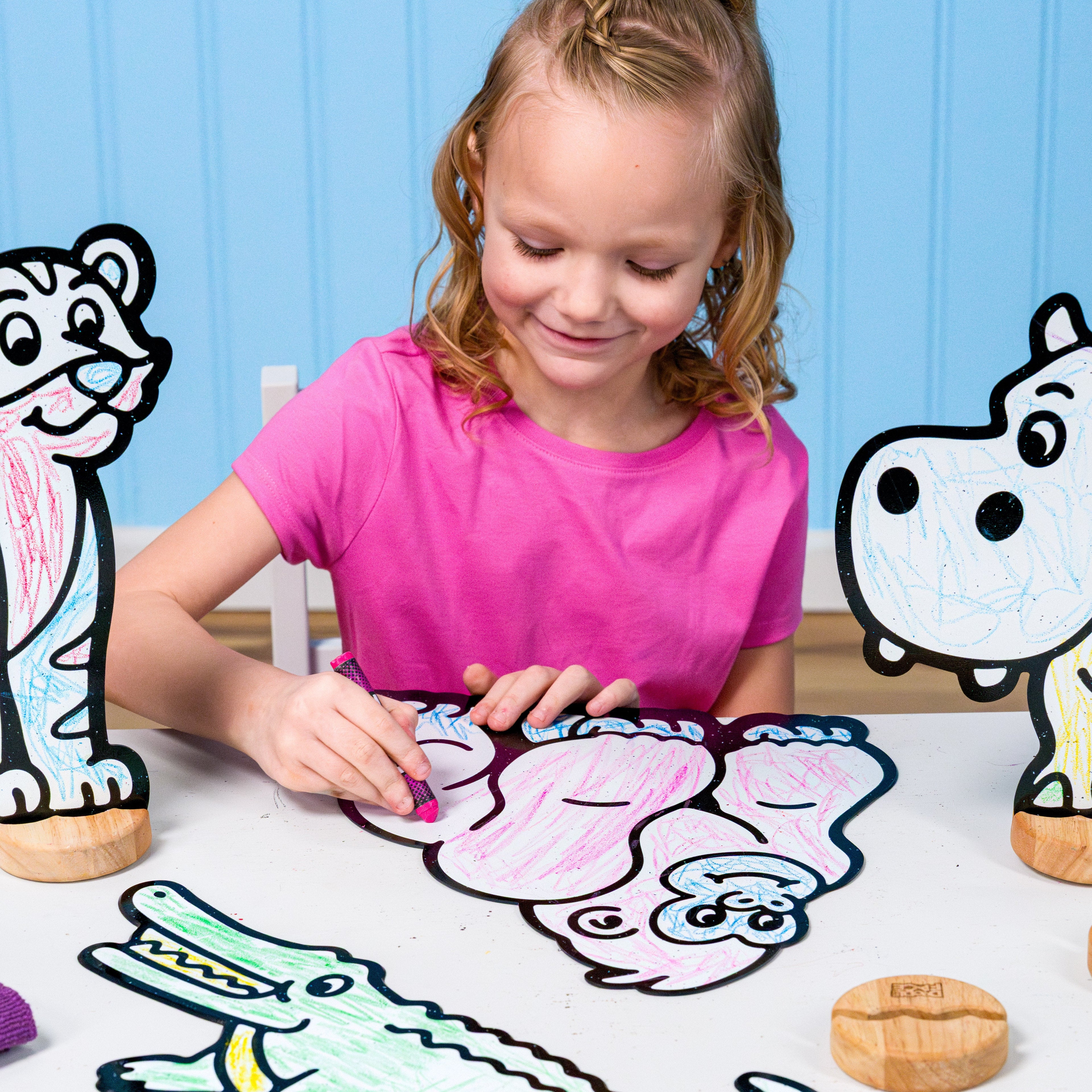 Safari Zoo Companion Color & Play Set | 12 Pack