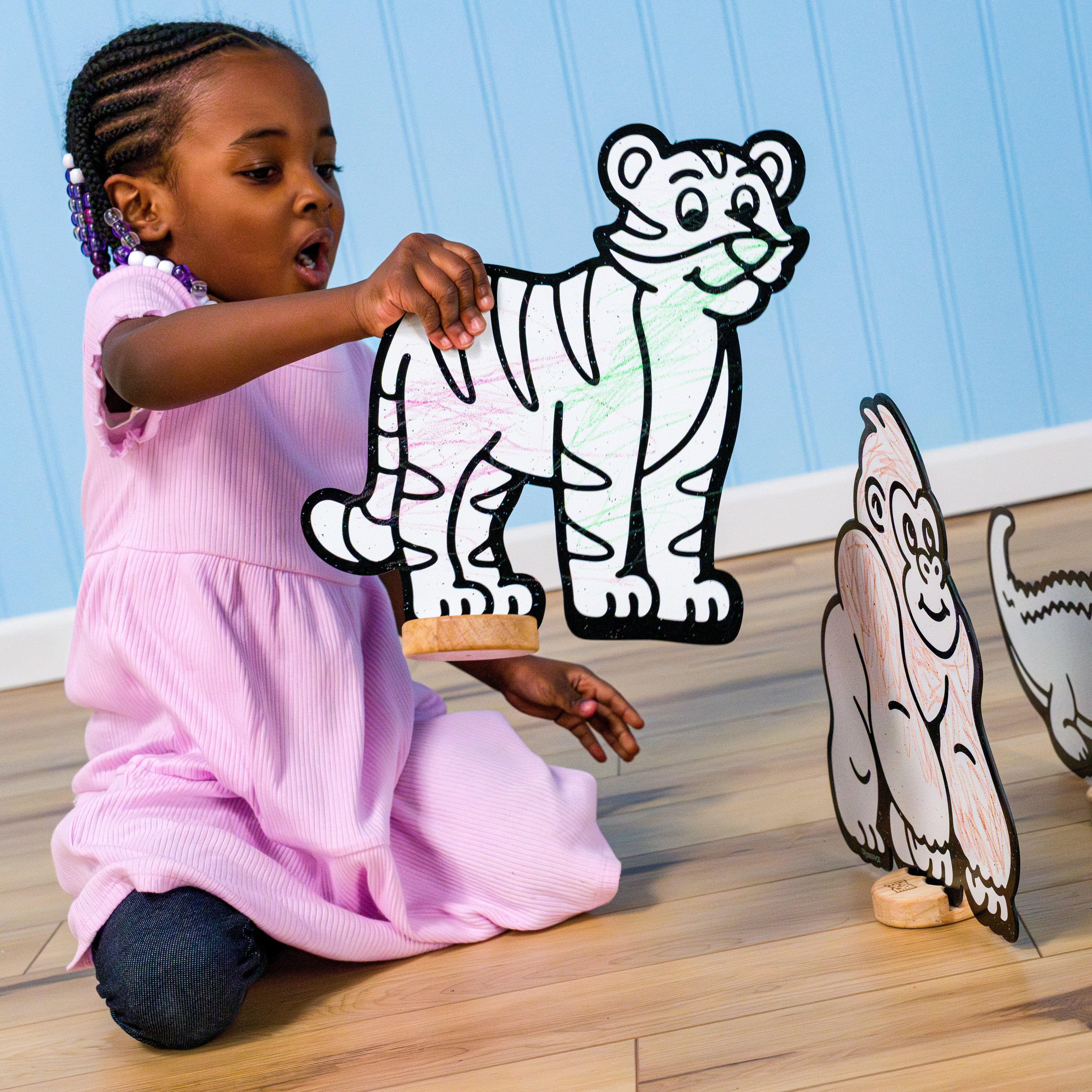 Safari Zoo Companion Color & Play Set | 12 Pack