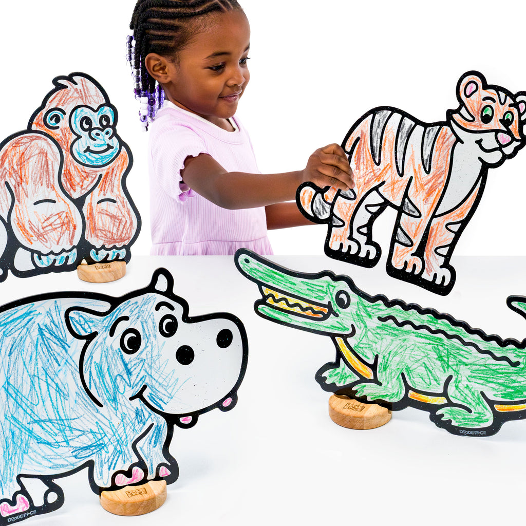 Safari Zoo Companion Color & Play Set | 12 Pack