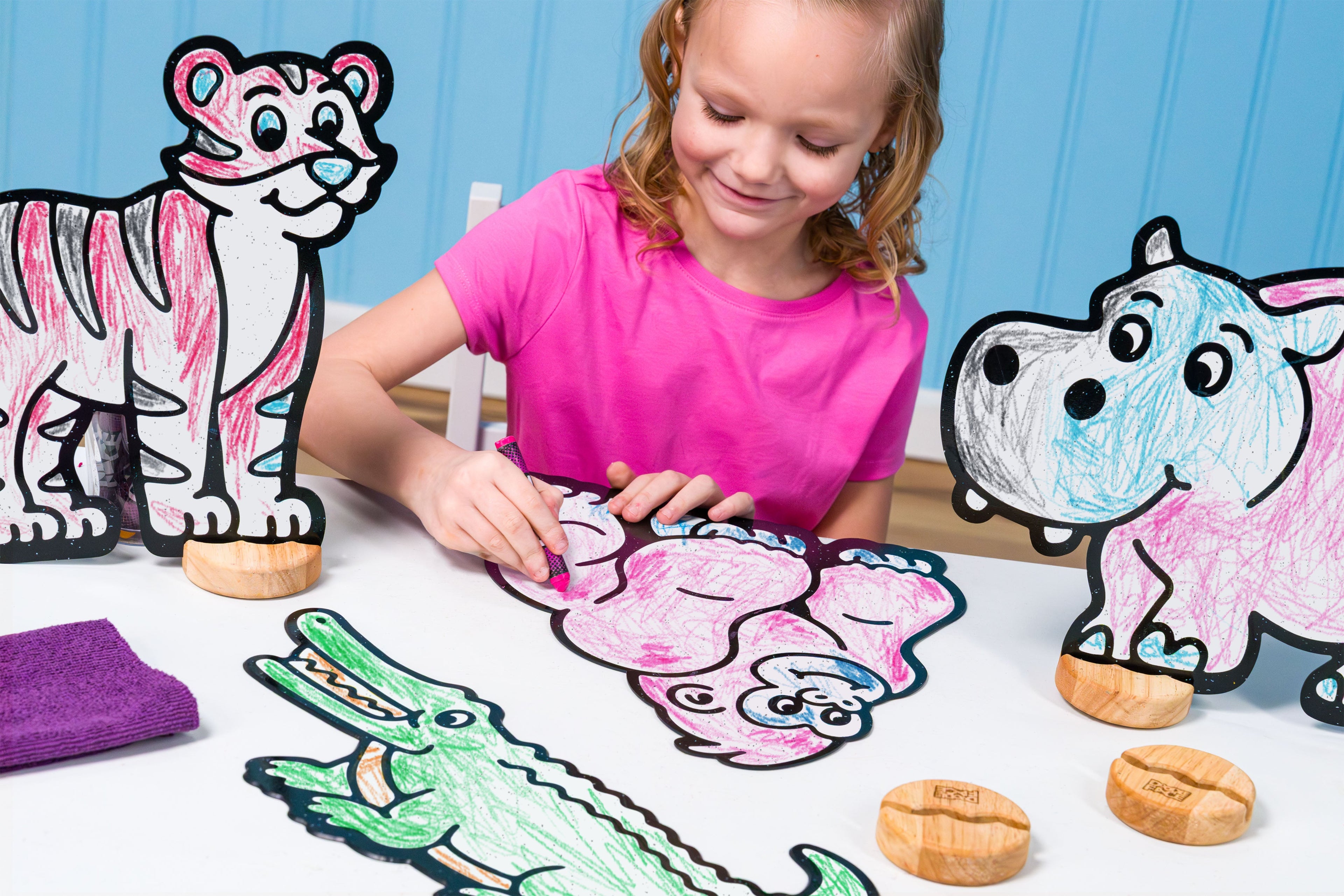 Safari Zoo Companion Color & Play Set | 12 Pack