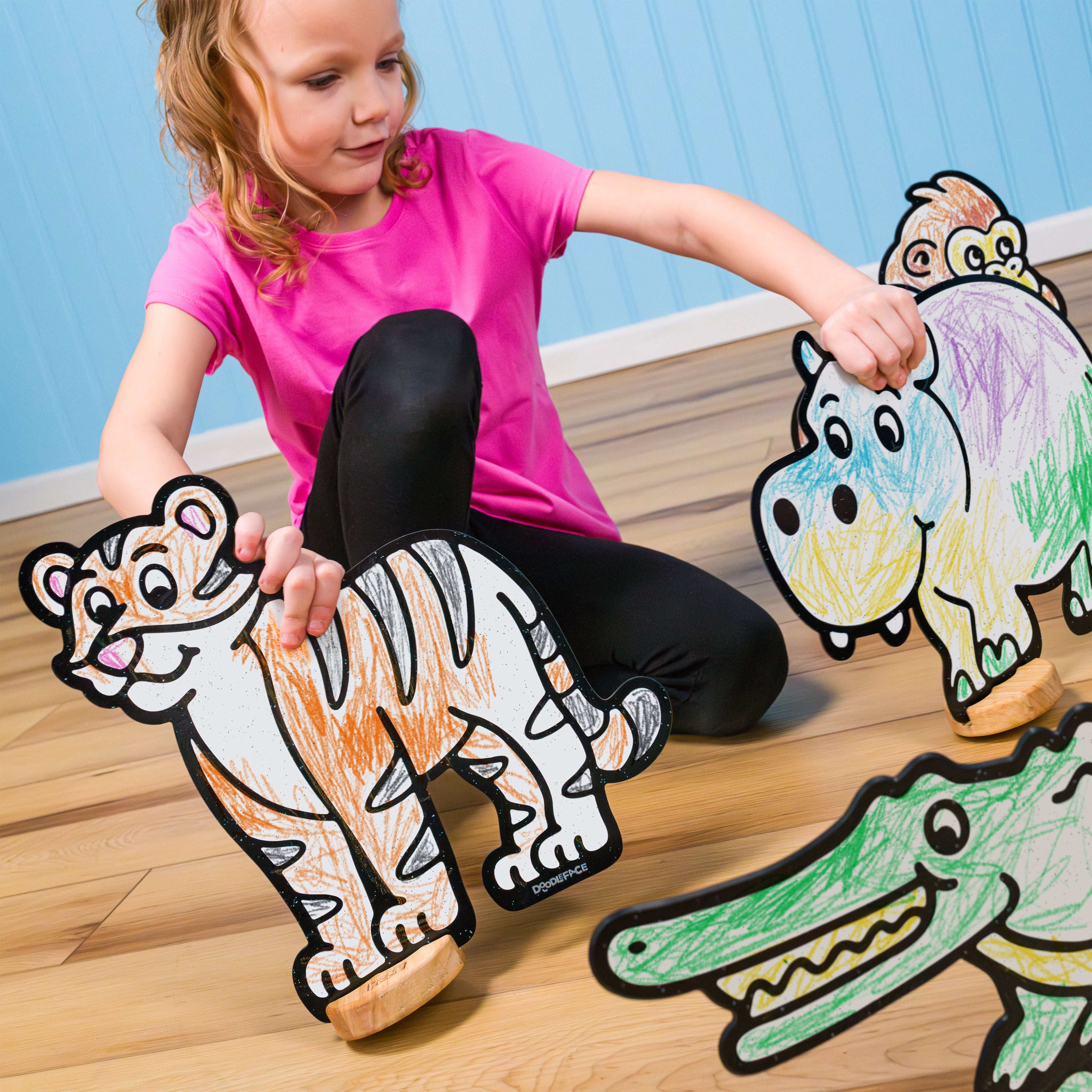 Safari Zoo Companion Color & Play Set | 12 Pack