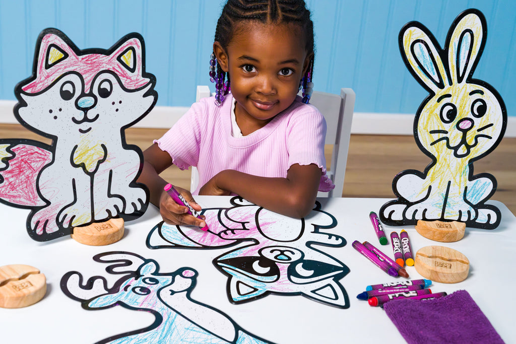 Woodland Animal Color & Play Set | 12 Pack