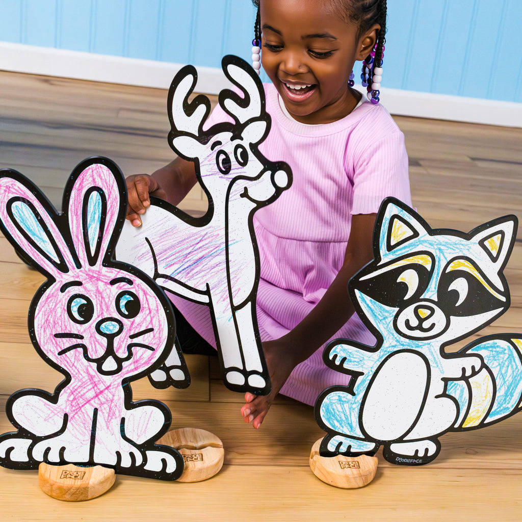 Woodland Animal Color & Play Set | 12 Pack